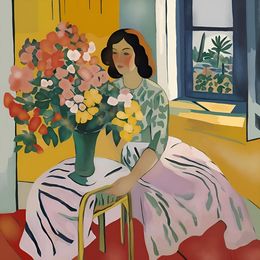 Print, A bouquet for your beloved, Nina Tsorieva