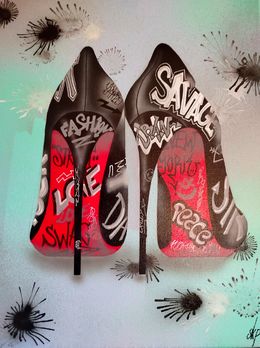 Gemälde, Louboutin, Sylvie Cappe