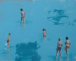 Gemälde, Azure Sea, Marylin Cavin
