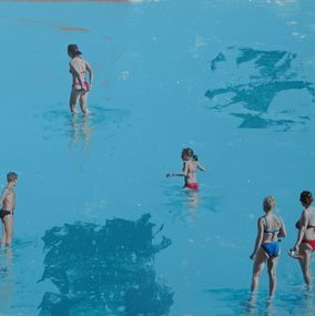 Gemälde, Azure Sea, Marylin Cavin
