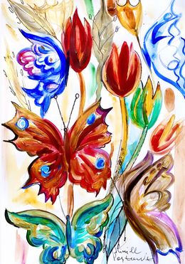 Fine Art Drawings, The Butterfly Serenade Of Summer, Kirill Postovit