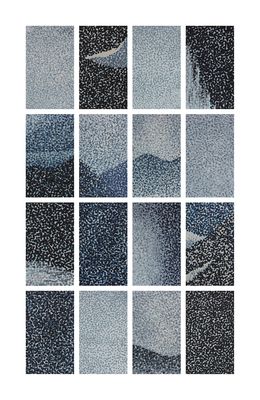 Painting, Altitude - Mosaïque, Aurélie Trabaud