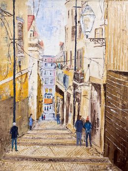 Gemälde, Promenade à Lisbonne, ShuJie Wang