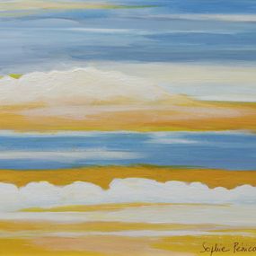Gemälde, Lumière dans les nuages - Paysage celeste, Sophie Penicaud