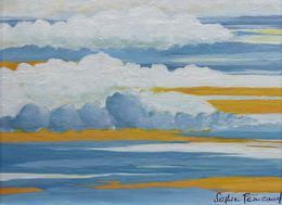 Peinture, Mer de nuages - Paysage celeste, Sophie Penicaud
