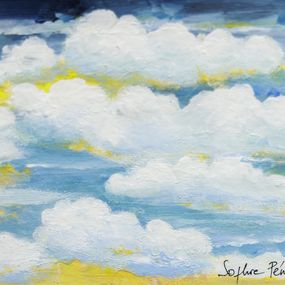 Gemälde, Mousse de nuages - Paysage celeste, Sophie Penicaud