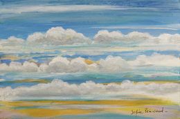 Peinture, Portée de nuages - Paysage celeste, Sophie Penicaud