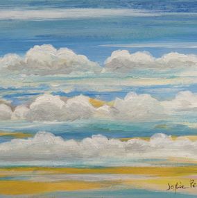 Painting, Portée de nuages - Paysage celeste, Sophie Penicaud