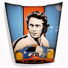 Skulpturen, Steve Mcqueen drives Porsche, Edu Danesi