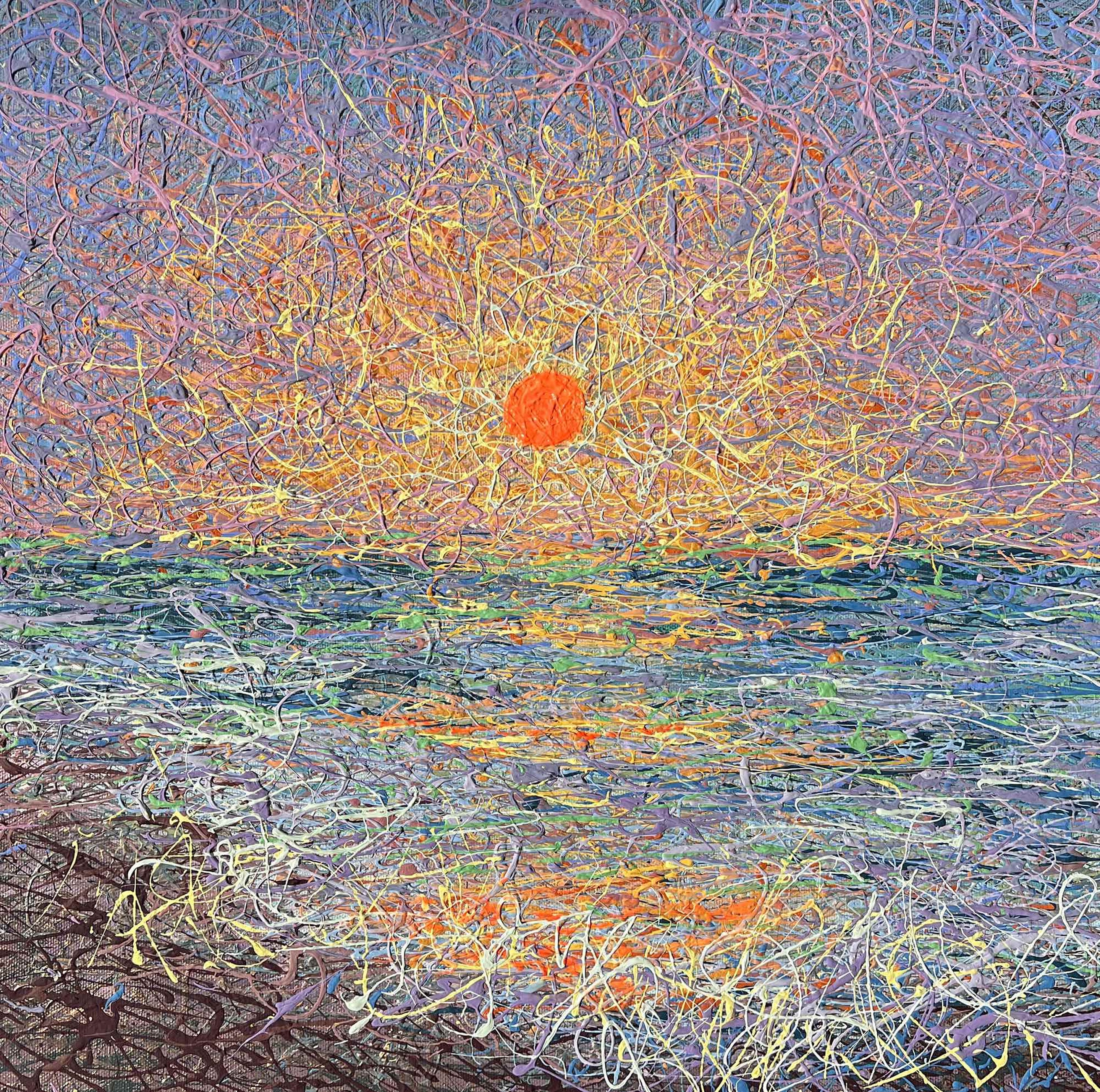Nadin Antoniuk, Golden Haze of Sunrise (ready to hang) Nadin Antoniuk, Golden Haze of Sunrise (ready to hang)