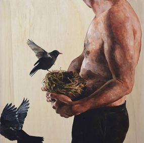 Painting, Vivrec avec les merles, Xavier Jallais