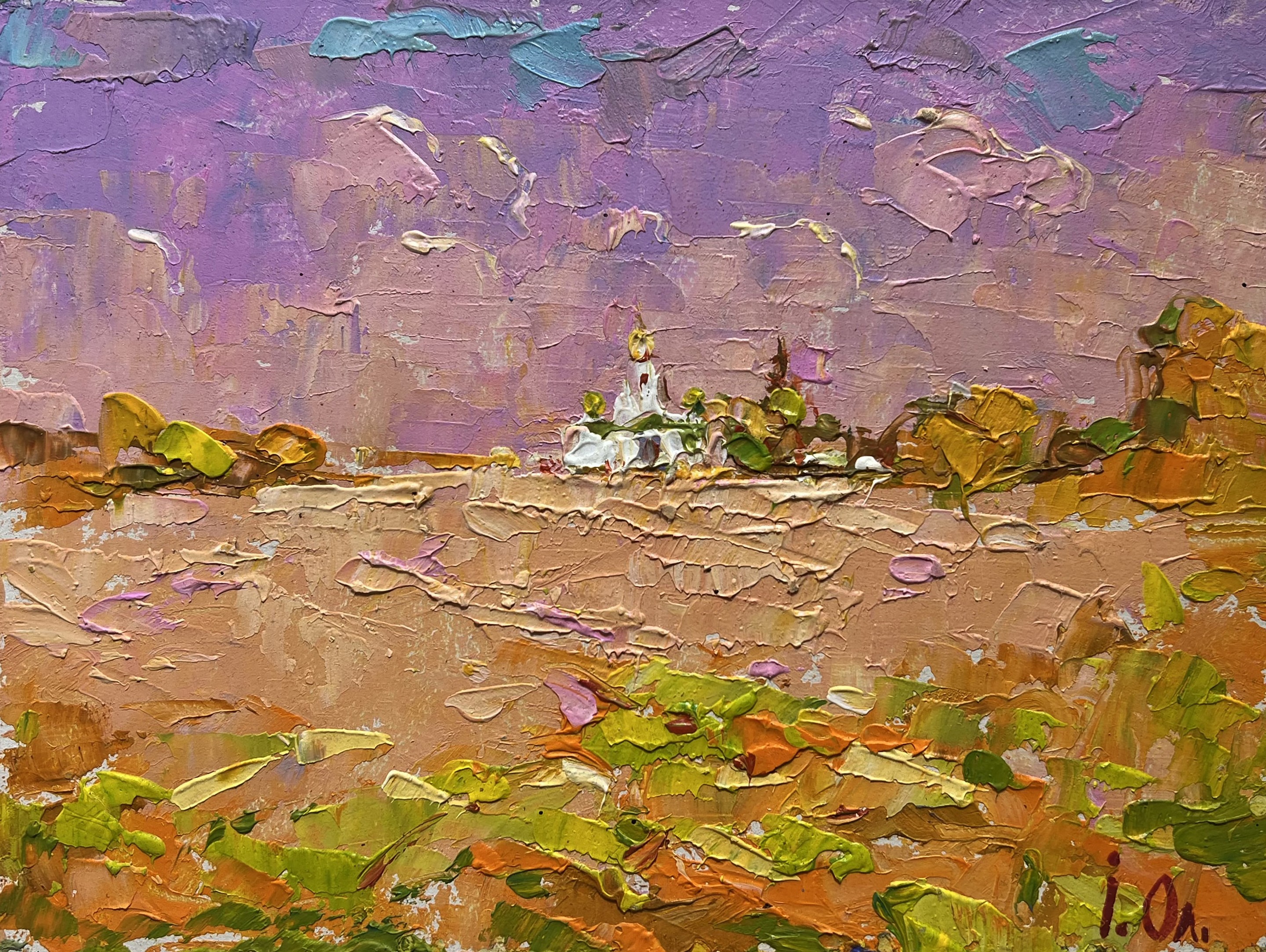 Ivanyuk Oleksiy, A church can be seen in the distance Ivanyuk Oleksiy, A church can be seen in the distance