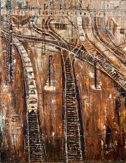 Peinture, Gare ferroviaire de Beijing, ShuJie Wang