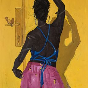 Peinture, Turn out The Lamp and Love Me Tonight - 21st Century. Contemporary, Modern Women, Aba Linus