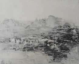Gemälde, Paysage bleu, Nao Kaneko