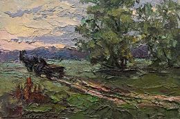 Painting, Along the country road, Boris Serdyuk