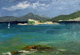 Gemälde, Sea and mountains, Boris Serdyuk