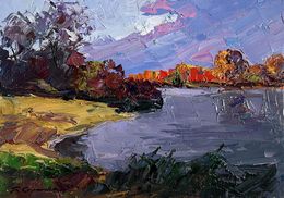 Gemälde, The beauty of an autumn evening, Boris Serdyuk