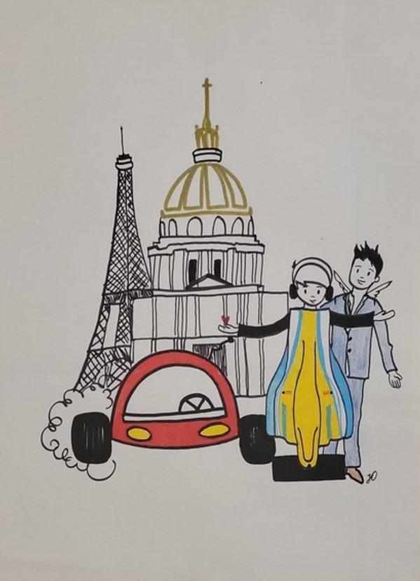 Jo Little, jo ' Les invalides- Tour Eiffeil Jo Little, jo ' Les invalides- Tour Eiffeil