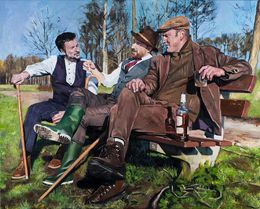 Painting, The Story Teller, Roeland Kneepkens