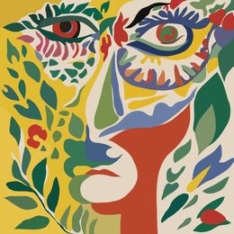 Print, Portrait of a woman, Nina Tsorieva
