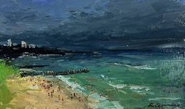 Gemälde, People on the beach, Boris Serdyuk