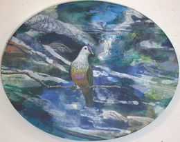 Peinture, Sur les reflets du lac glacé, m’apportiez-vous un message de paix? Je vous embrassais déjà comme Noé aux bêtes familières., François Pagé