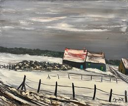 Gemälde, Paysage d'hiver réf : CPBD1079, Lucien Gondret