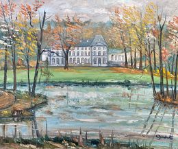 Gemälde, Le Château de Grouchy réf : CPBD1087, Lucien Gondret