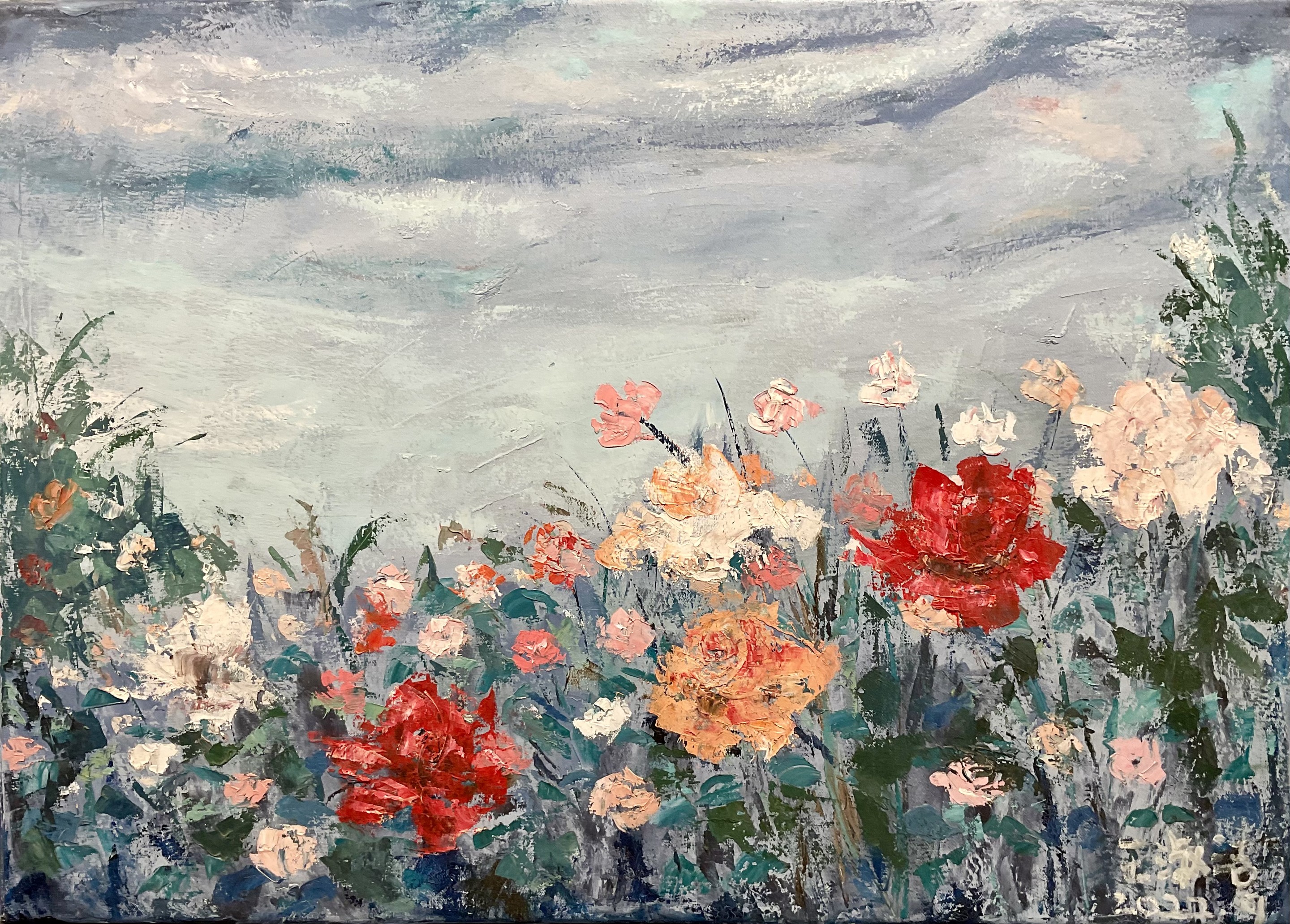 ShuJie Wang, Wild Roses in the Field ShuJie Wang, Wild Roses in the Field
