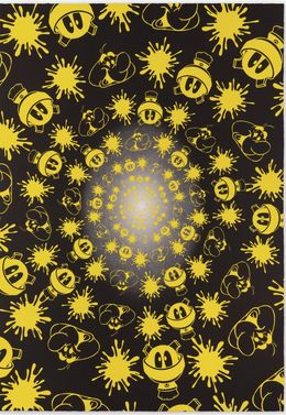 Print, No Stain, No Gain (Black & Yellow Edition), John M Armleder