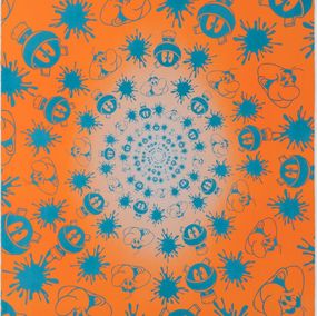 Print, No Stain, No Gain (Orange & Blue Edition), John M Armleder