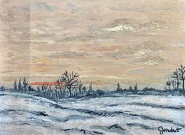 Gemälde, Neige réf : CPBD1090, Lucien Gondret