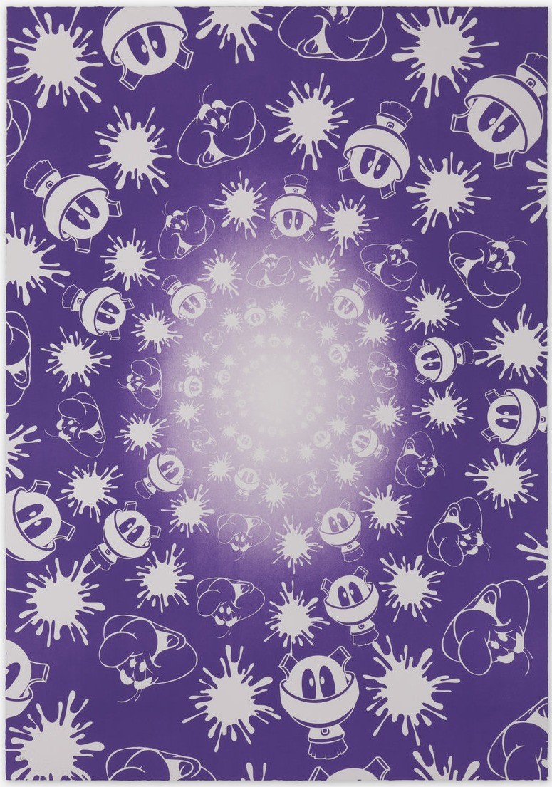 John M Armleder, No Stain, No Gain (Purple & White Edition) John M Armleder, No Stain, No Gain (Purple & White Edition)