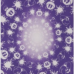 Print, No Stain, No Gain (Purple & White Edition), John M Armleder
