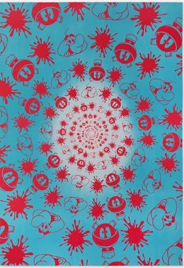 Print, No Stain, No Gain (Blue & Pink Edition), John M Armleder