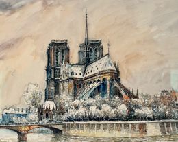Peinture, La cathédrale Notre Dame réf : CPBD1167, Frank Will