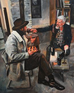 Painting, The Connaisseur, Roeland Kneepkens