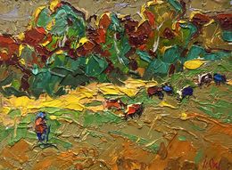 Gemälde, In the Field on a walk, Ivanyuk Oleksiy