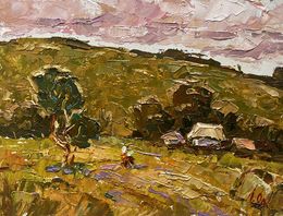 Gemälde, A walk along the outskirts of the village, Ivanyuk Oleksiy