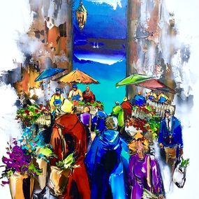 Gemälde, Le marché de la côte, Christof Monnin