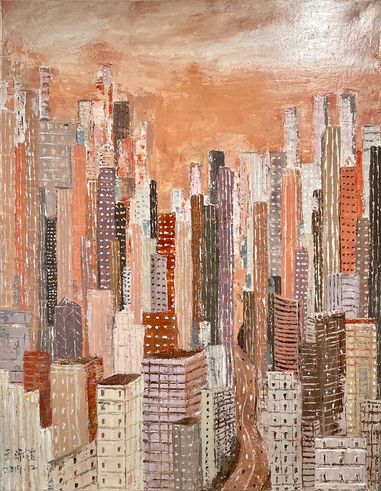ShuJie Wang, Hong Kong en couleurs brique ShuJie Wang, Hong Kong en couleurs brique