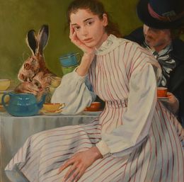 Painting, Alice, le thé des fous, Sophie Morisse