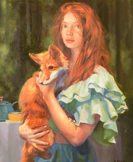 Painting, La renarde, Sophie Morisse