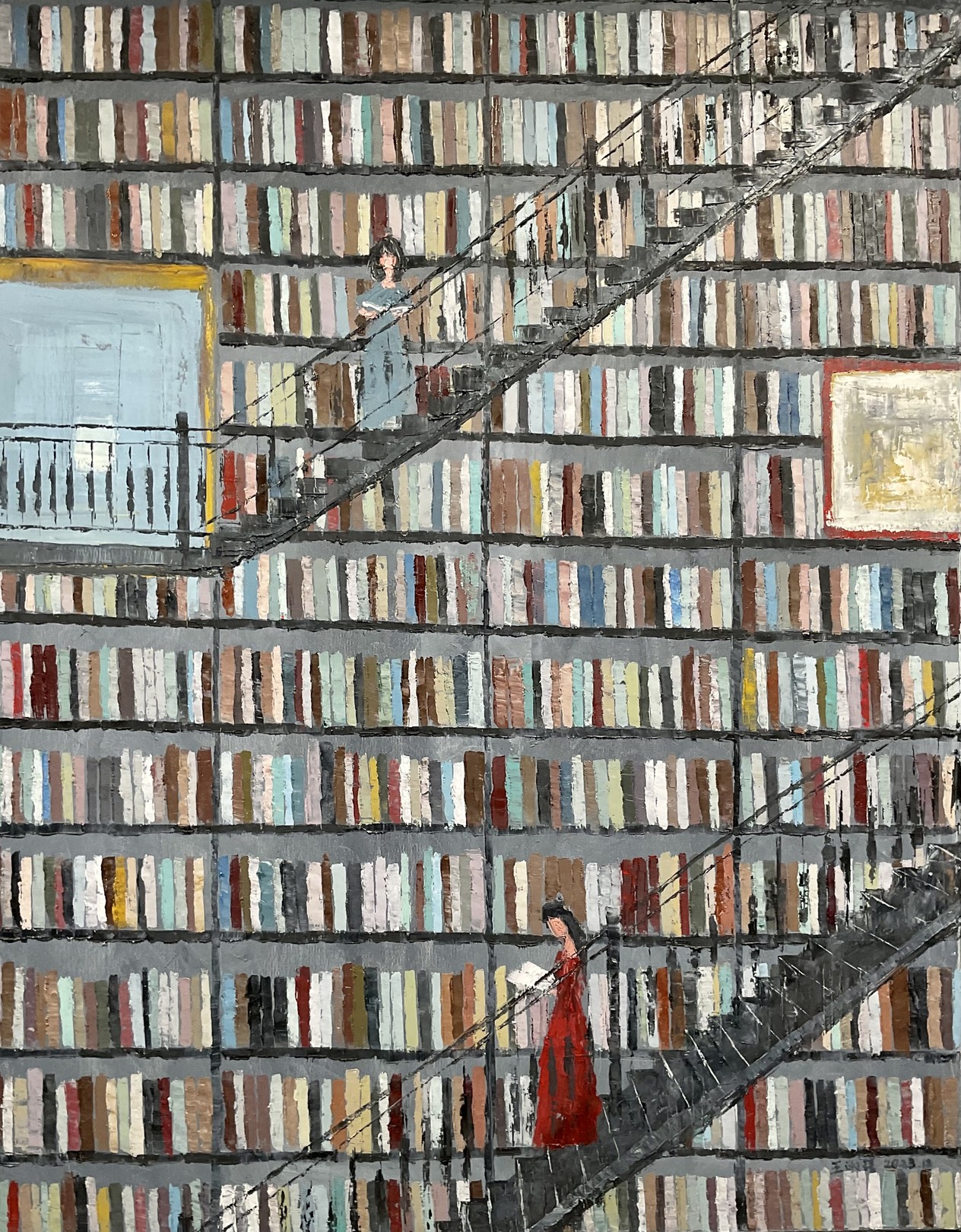 ShuJie Wang, Bibliothèque en gris ShuJie Wang, Bibliothèque en gris