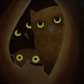 Gemälde, Owlets, Chen I- Chun