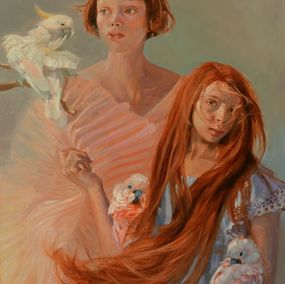 Gemälde, Les oiseleuses, Sophie Morisse