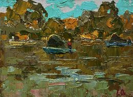 Gemälde, The boats are sailing, Ivanyuk Oleksiy