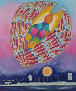 Peinture, Guardian angel, Raquel Adan