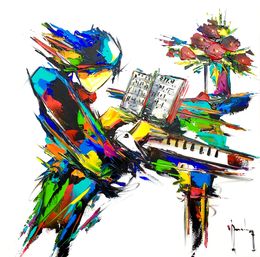 Gemälde, Piano Lovers, Christof Monnin